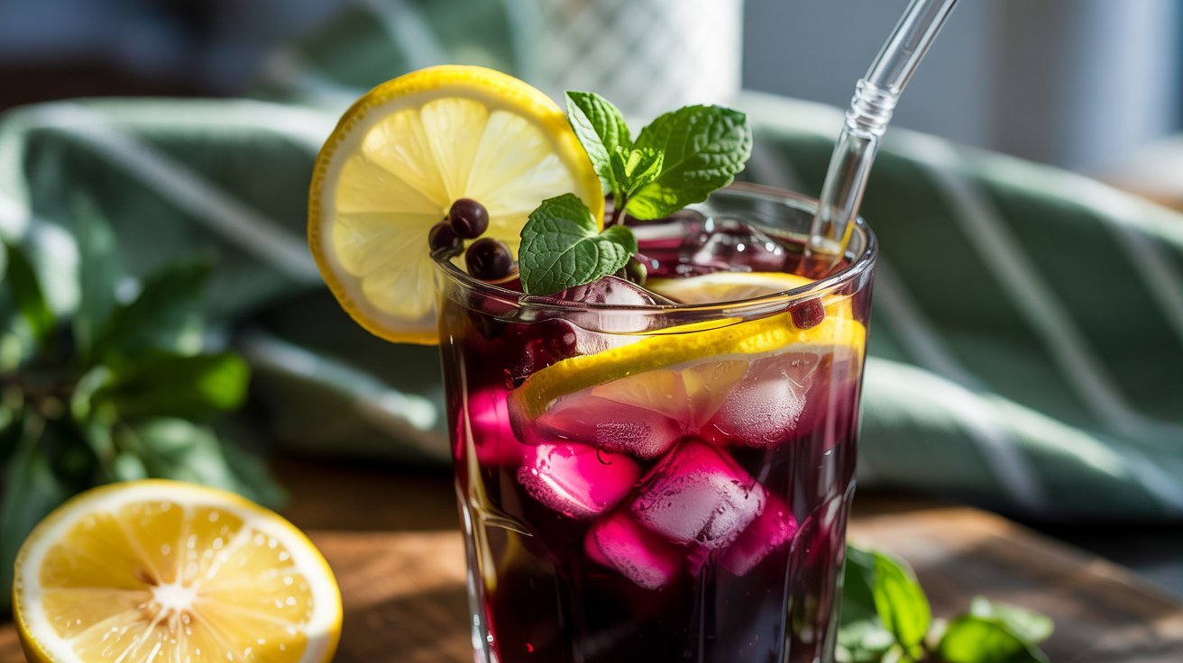 Refreshing Iced Maqui Lemonade